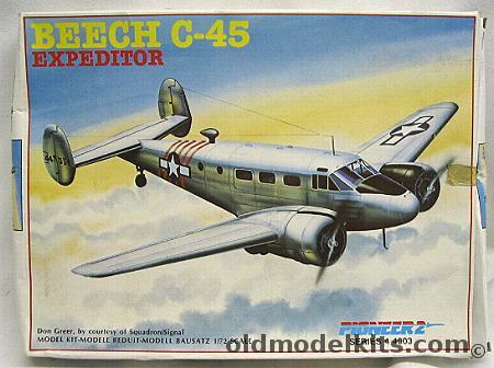 Pioneer 2 1/72 Beech Model 18 'Twin Beech' C-45 USAAF or JMSDF, 4 4003 plastic model kit